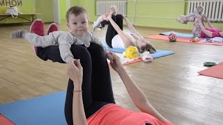 Фитнес вдвоем с малышом 6 упражнений для молодой мамы